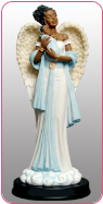 Angel in Blue w/Baby