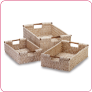CORN HUSK NESTING BASKETS