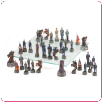Deluxe Civil War Chess Set