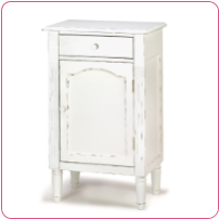 Graceful Antiqued Cabinet