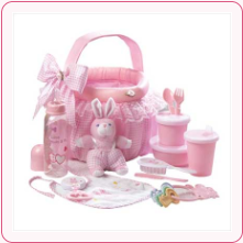 BABY GIFT BASKET SET IN PINK