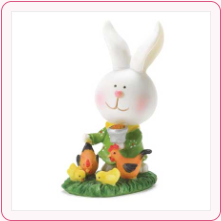 Bunny Farmer Figurine