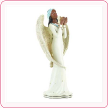 ANGEL HOLDING STAR FIGURINE
