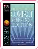 The Holy Bible Compact Referecnce Edition, Black, Bonded Leather