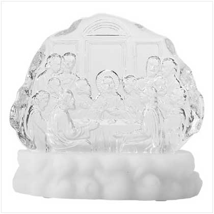 GLASS LAST SUPPER/LED BASE