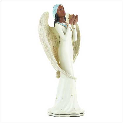 ANGEL HOLDING STAR FIGURINE